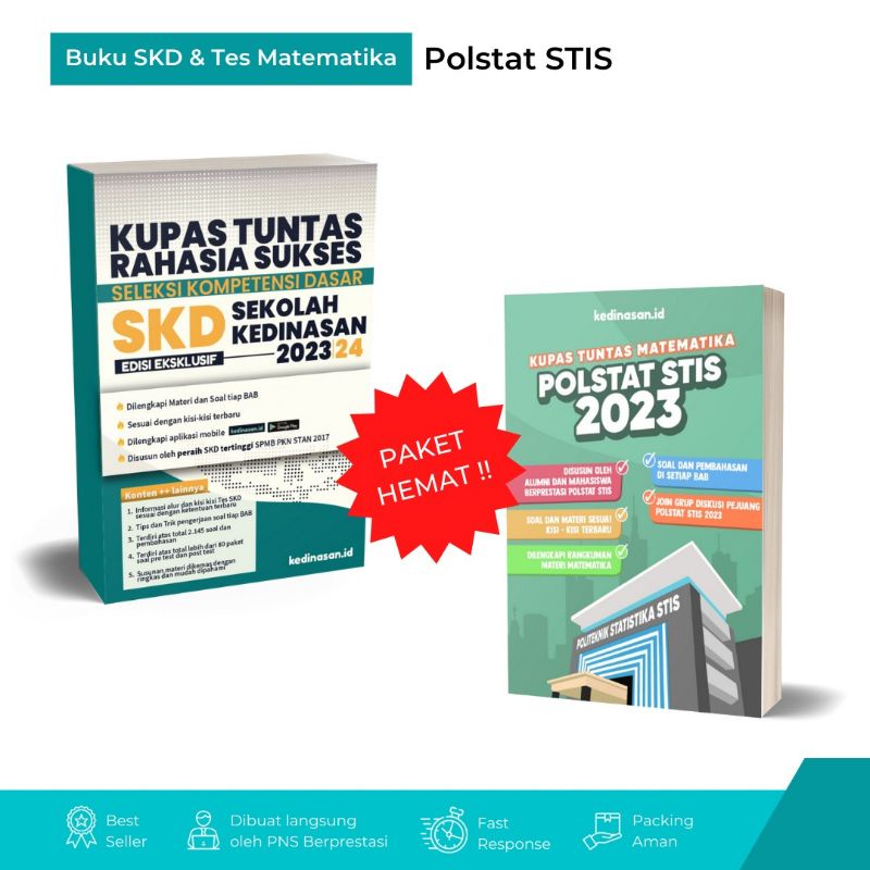Buku SKD dan Tes Matematika Polstat STIS 2023