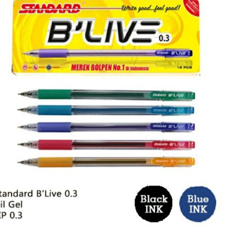 

Baru Termurah Pulpen Standard B'live 0.3 (Pak)