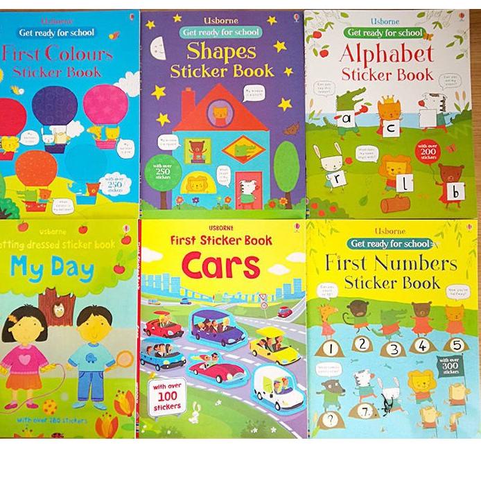 

[KODE PRODUK R7ZND7943] [PART 1] USBORNE FIRST STICKER BOOK BUKU STIKER ANAK ANAK