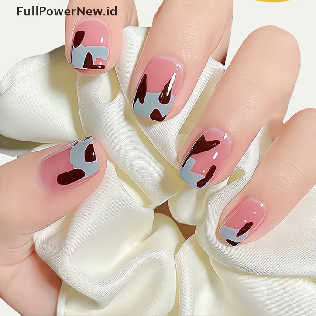 Power 500pcs Setengah Penutup French Tips Kuku Palsu Tips Manicure Acrylic DIY Kuku Palsu ID