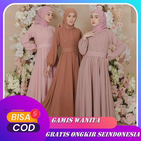 Gamis Hitam Abaya Remaja Size M L Xl 2Xl 3Xl / Gamis Modern Terbaru 2022 / Abaya Terbaru 2022 Mewah 