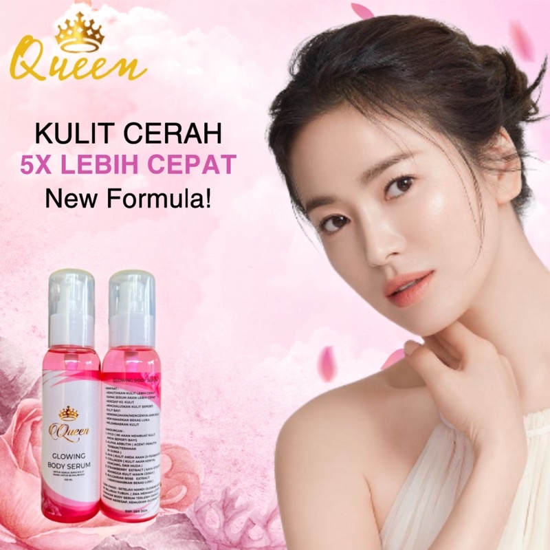 BISA (COD) QUEEN GLOWING BODY SERUM ISI 100ML