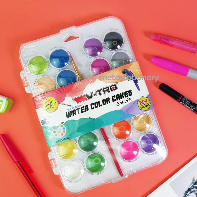 

TREND CAT AIR WATERCOLORS CAKE VITRO 24 WARNA PENGIRIMAN CEPAT