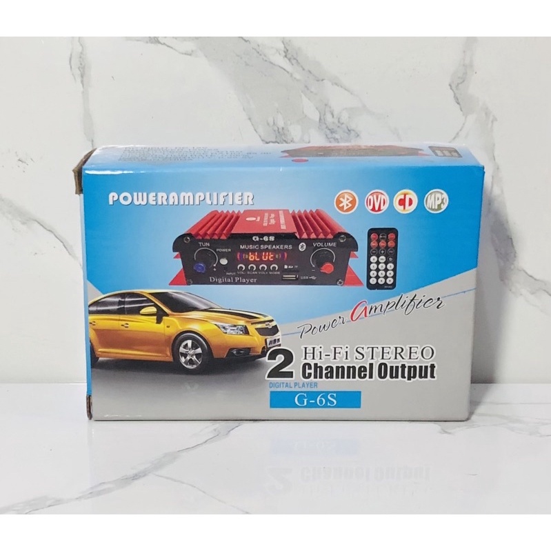 Power Amplifier Mini Bluetooth Mobil - Sepeda Motor - Truk