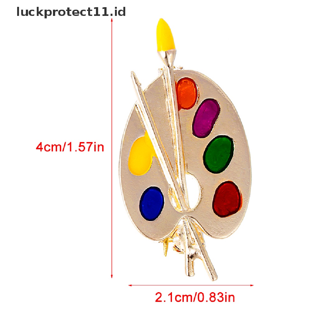 /Fashion Hot// Fashion// Bros Fashion Enamel Warna-Warni Artis Palette Pin Korsase Bros Wanita Perhiasan.