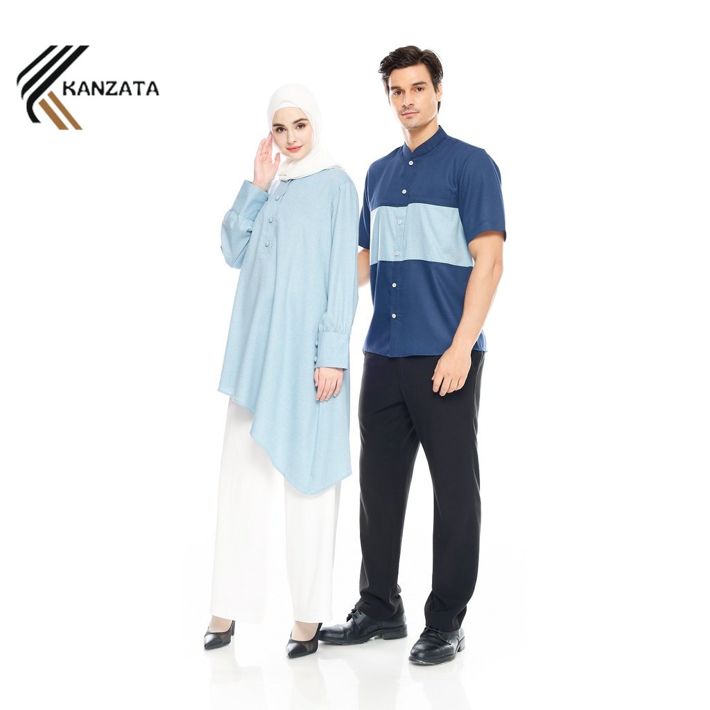 Baju Couple Pasangan Koko Pria Dewasa Tunik Atasan Wanita Dewasa Couple