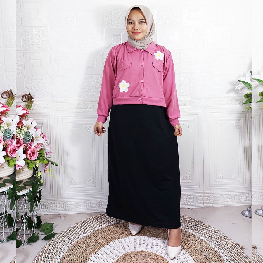 CARLINA ONE SET DRESS ANISA 2in1 SUPER CANTIK DAN MEWAH WANITA FASHION