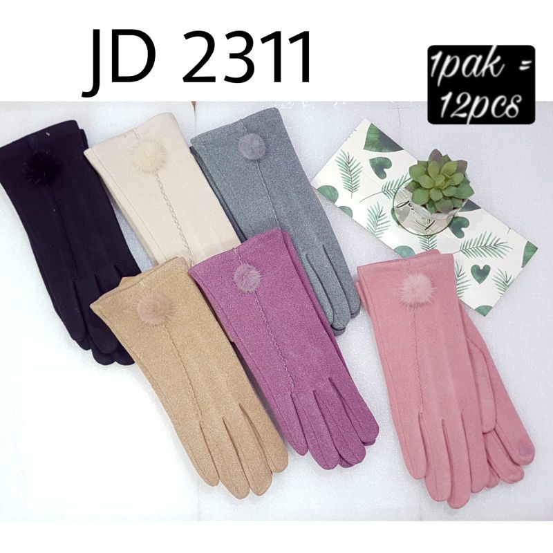 sarung tangan wanita spandex touch screen JD 2311