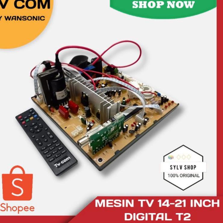 Harga Termurah Mesin tv siaran analog / digital tabung 14-21 inch merek wcom wansonic tvcom