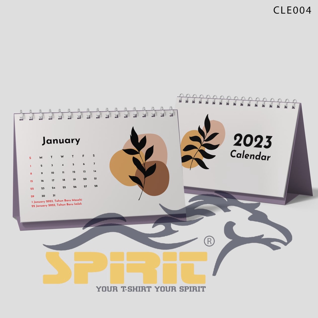 

Kalender meja tahun 2023 Daun Gugur Aesthetic Hiasan meja belajar unik