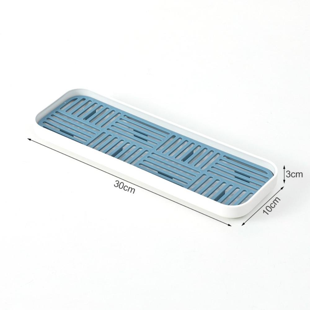 Solighter Removable Wastafel Sabun Organzier Kapasitas Besar Permen Sayuran Tray Lemari Dapur Piring Dapur Penyimpanan Kamar Mandi Nampan Penyimpanan