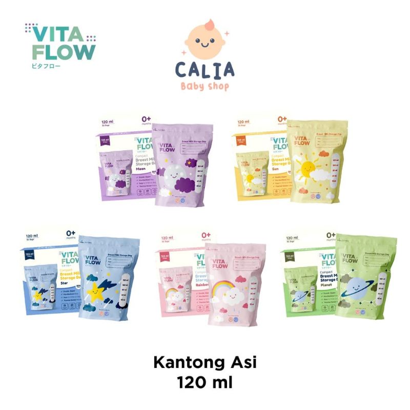 0Vitaflow vita flow Kantong ASI 125ml Breast Milk bag