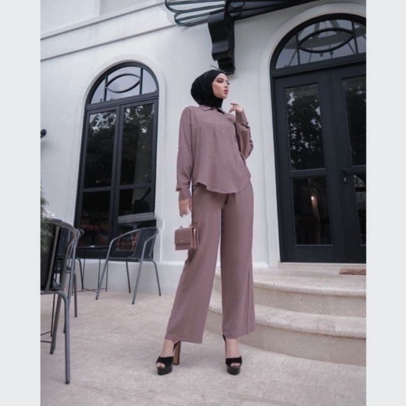 ONE SET / SETELAN CRINKLE AIRFLOW IMPORT PERMIUM