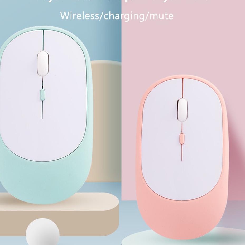 Harga Murah Goojodoq Bluetooth Mouse Wireless Silent Ultra Tipis Portable Rechargeable USB Power Saving Mouse