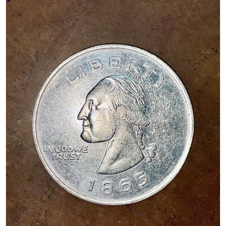 KOIN AMERIKA KUNO TAHUN 1865 KONDISI SEMPURNA