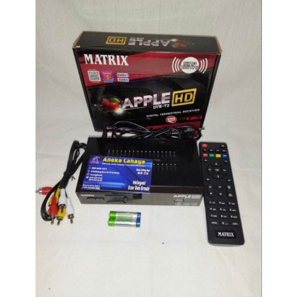 STB / SET TOP BOX MATRIX DVBT-2 APPLE MERAH