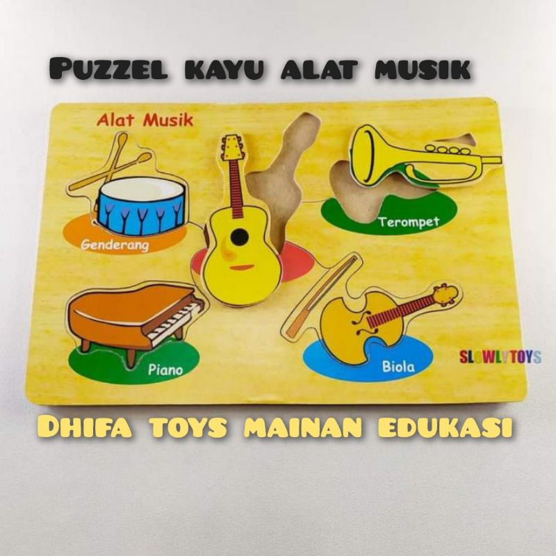 Puzzle Alat Musik - Mainan Edukasi Puzzle | Mainan Edukasi Alat Peraga Anak TK/Paud