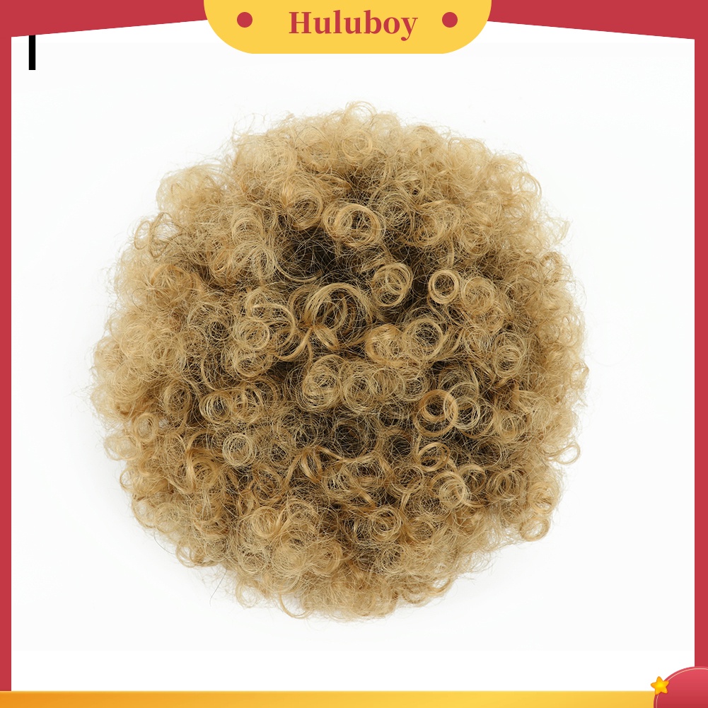 Wig Rambut Pendek Keriting Gelombang Elastis Tahan Panas Untuk Wanita