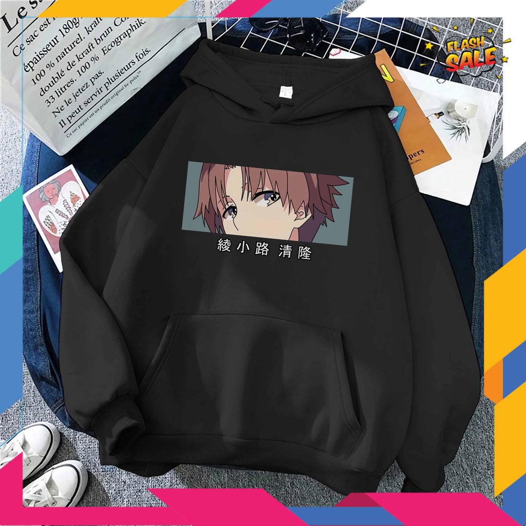 HITAM PUTIH MERAH BIRU HIJAU GOLD SILVER /hoodie KIYOTAKA EYES hoodie YOU ZITSU hoodie Classroom of 