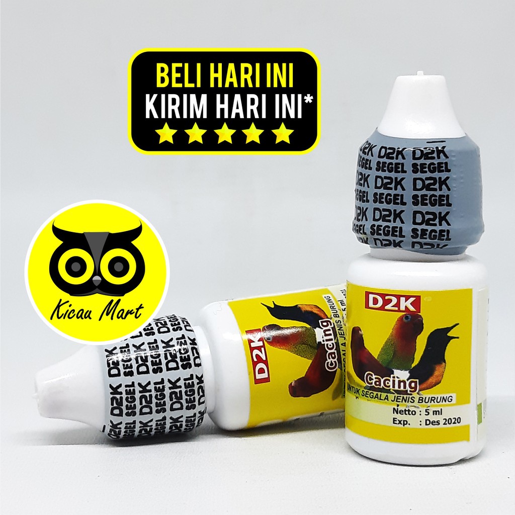 OBAT BURUNG MURAI LOVEBIRD CACING D2K ATASI CACINGAN KURUS NYILET BULU KUSAM NGEMBANG OBTBD4K
