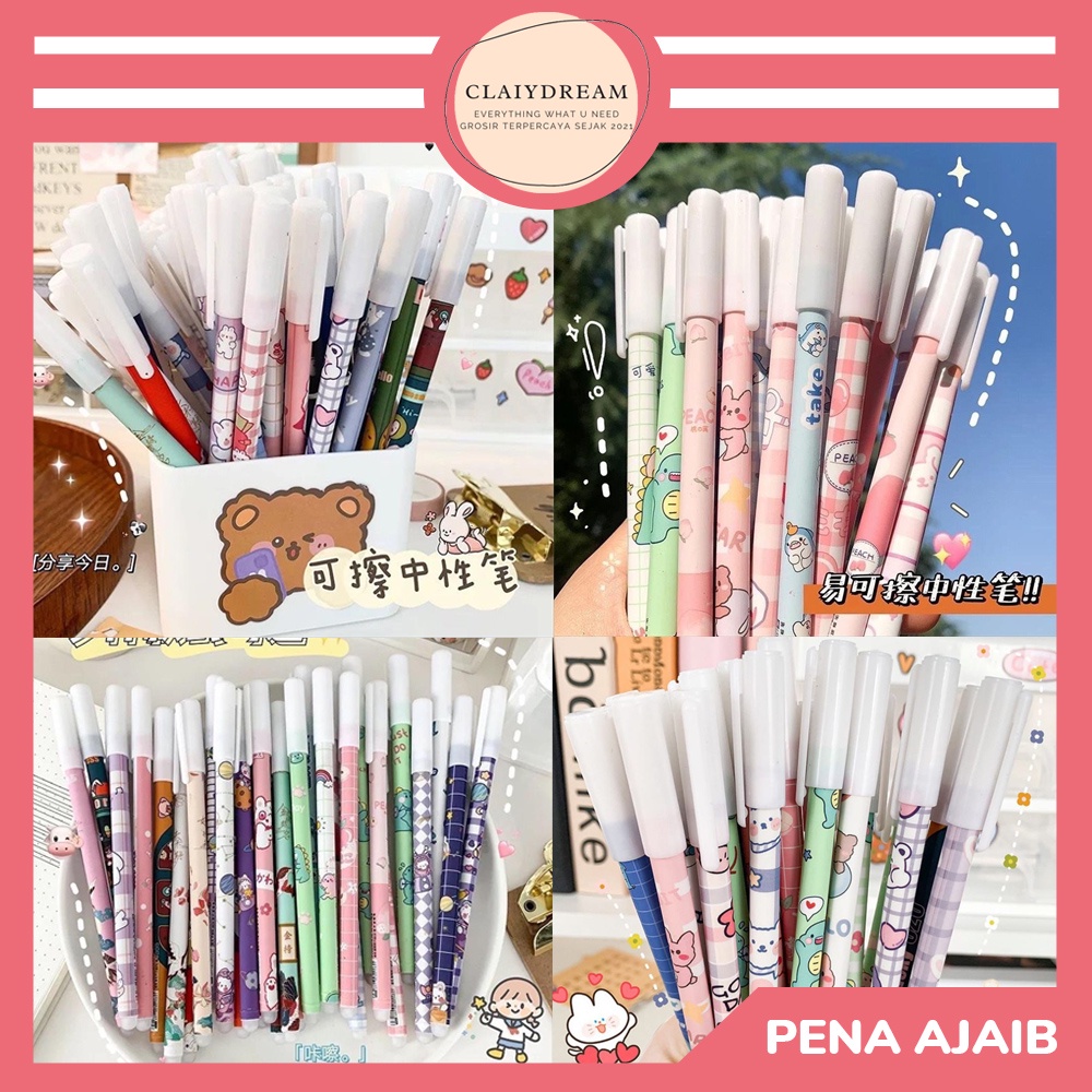 

CLAIYDREAM Pena Ajaib Karakter Pulpen Magic Motif Kartun Bisa Dihapus ( ISI 12PCS )