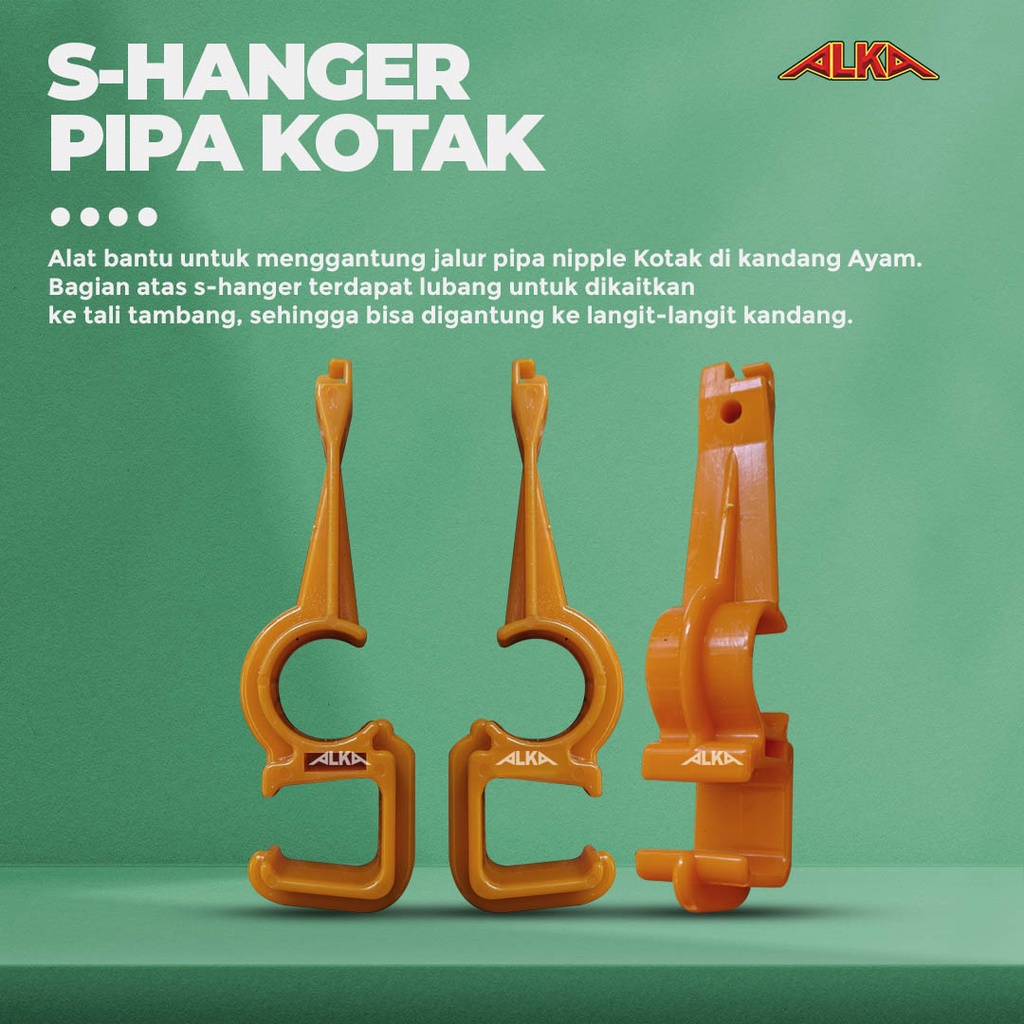 Shook Kotak Bulat Pengait Pipa Kotak Nipple Nipel Kandang Ayam Broiler