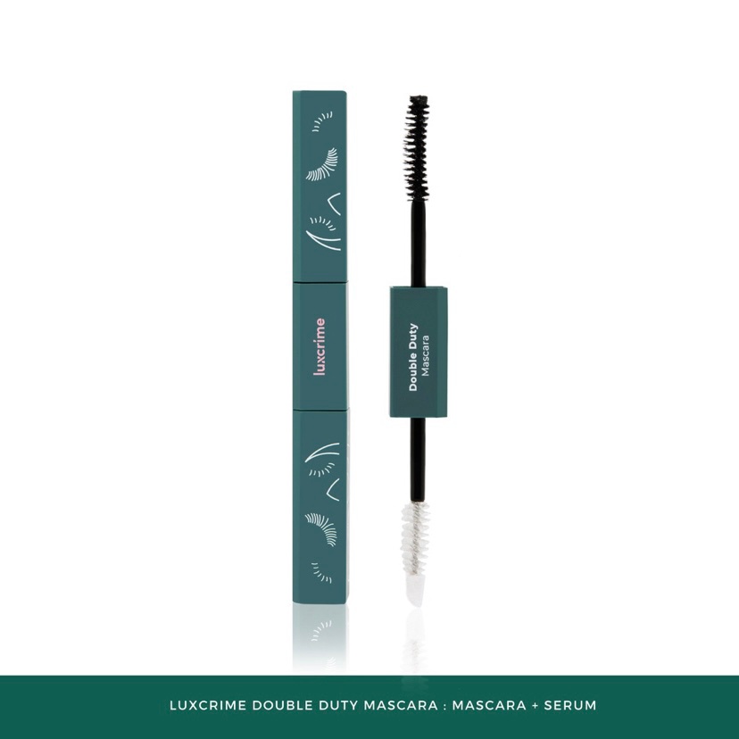 Luxcrime Double Duty Mascara : Mascara Black + Serum