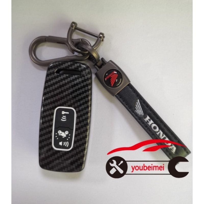 1 Pc Gantungan Kunci Remote Kunci motor Honda Pcx 160 Adv 2022 Bahan Serat Karbon 2022 pcx160