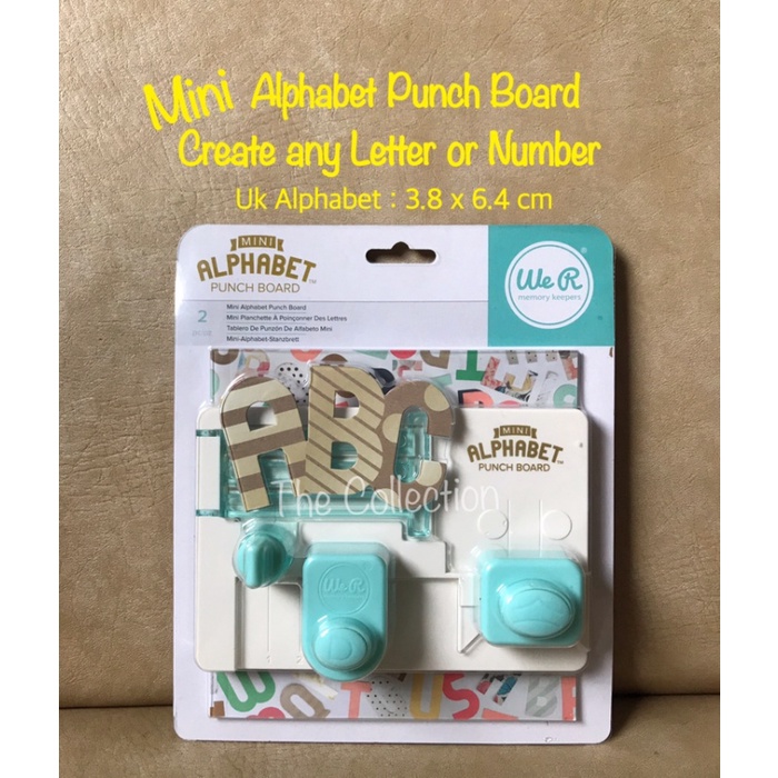 

Art Cr57 Mini Alphabet Punch Board 663004 Huruf Angka Craft Number Letter