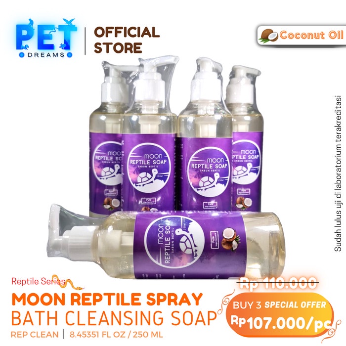 PROMO MOON SABUN REPTIL SABUN KANDANG ANTI JAMUR BAKTERI SULCATA TORTO