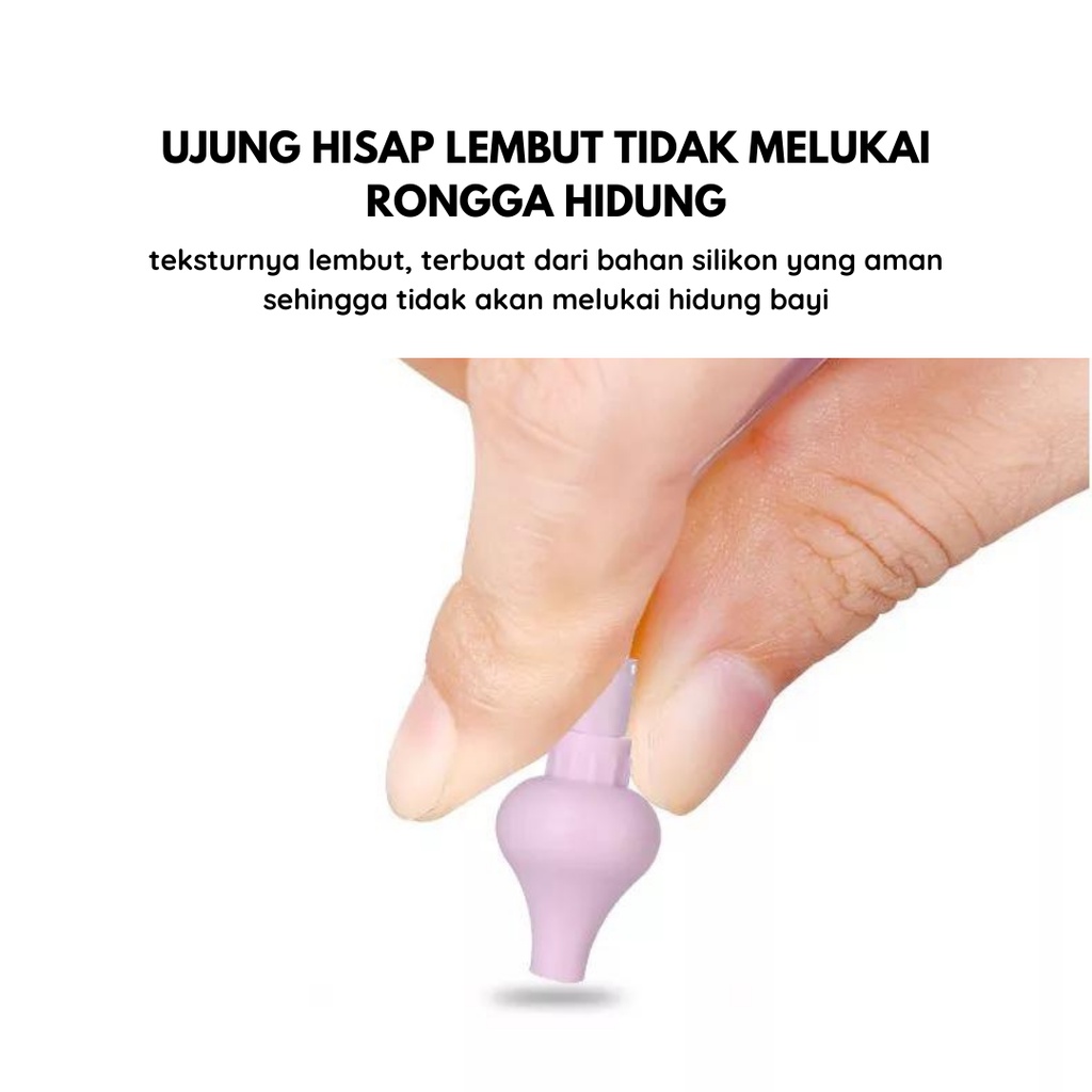 Alat Sedot Ingus Bayi Baby Nasal Aspirator Manual Selang Pembersih Kotoran Hidung Nose Cleaner Penyedot Lendir Perlengkapan Baru Lahir Peralatan Anak Balita Bunbunbabyshop