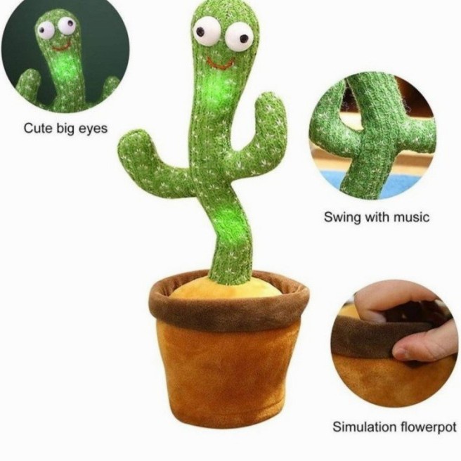 Boneka Kaktus Goyang / Dancing Cactus / Dancing Kaktus