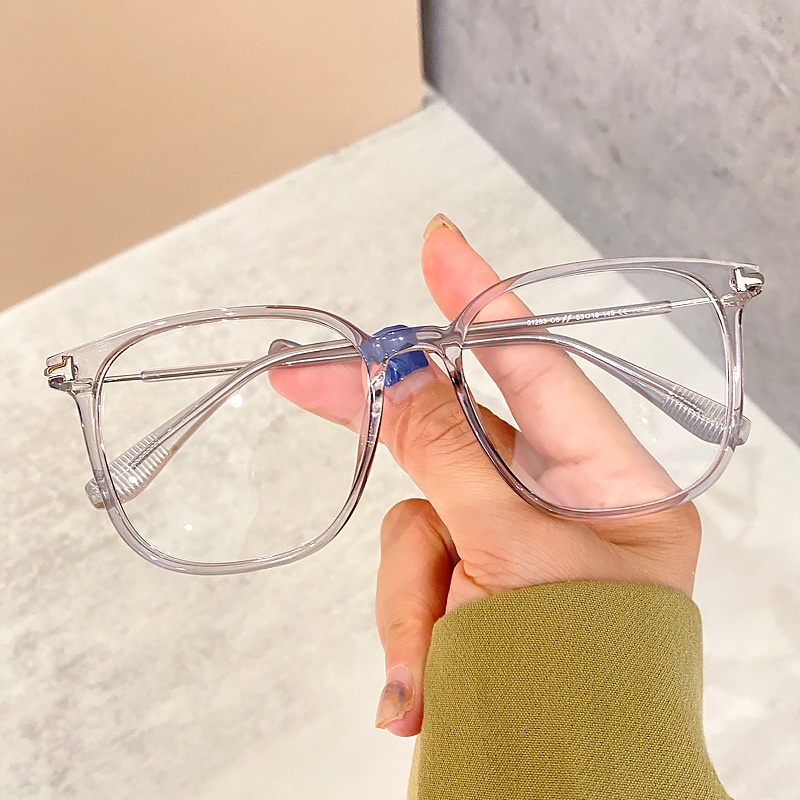 Tr90 Kacamata Anti Blue Light Untuk Wanita Vintage Frame Kotak Lensa Yang Dapat Diganti