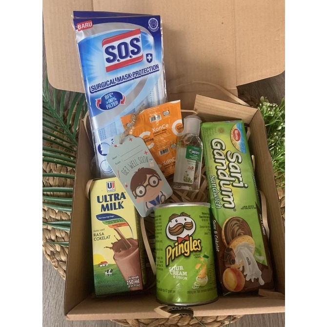 

Hampers parsel wfh get well soon quarantine isoman