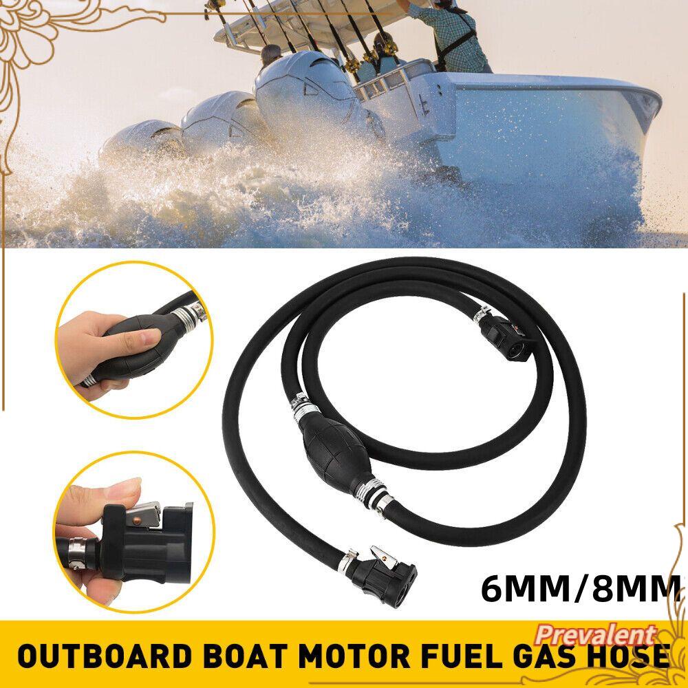 Preva Selang Gas Rakitan Jalur6/8MM Portable Boat Tempel Alat Transfer Bensin Solar Fuel Pump Siphon Pipe