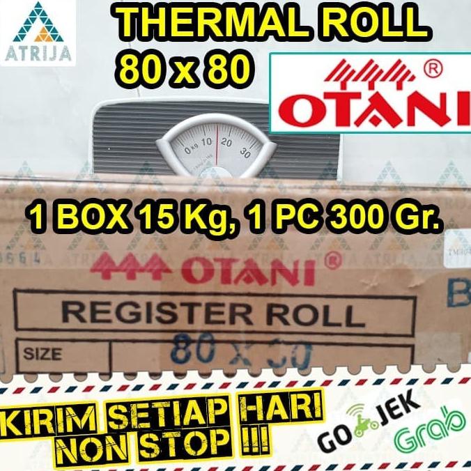 

THERMAL ROLL OTANI 80 X 80 CORE 19. KERTAS TERMAL STRUK KASIR