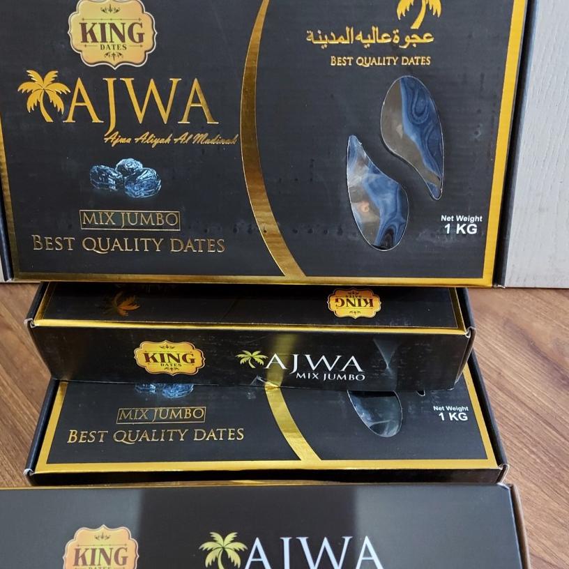 

↣ Kurma Ajwa Jumbo Syifa 1kg / Kurma Nabi Ajwa Madinah Premium 1 kg / King Dates Ajwa Aliyah Premium ガ