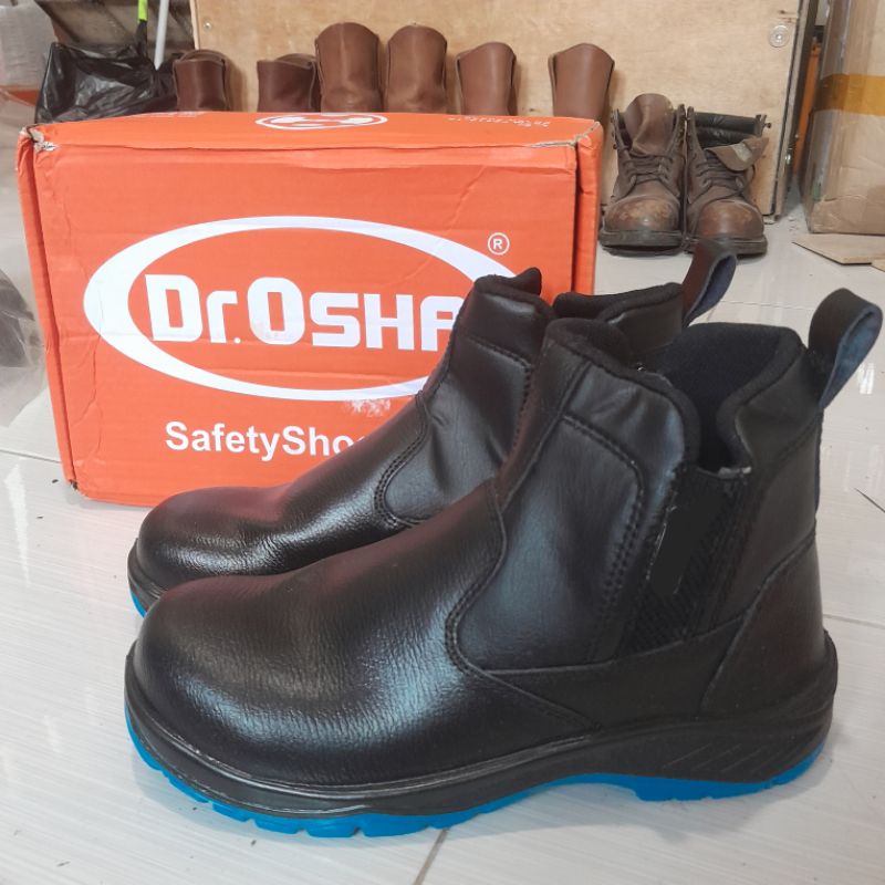 sepatu safety dr osha dr.osha major zip ankle boot 9213