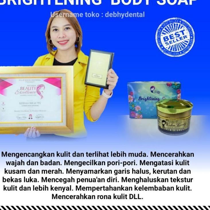 Star 5.5 paket perawatan wajah kedas beauty 2in1 sabun dan gold jelly kedas beauty 100% ORI