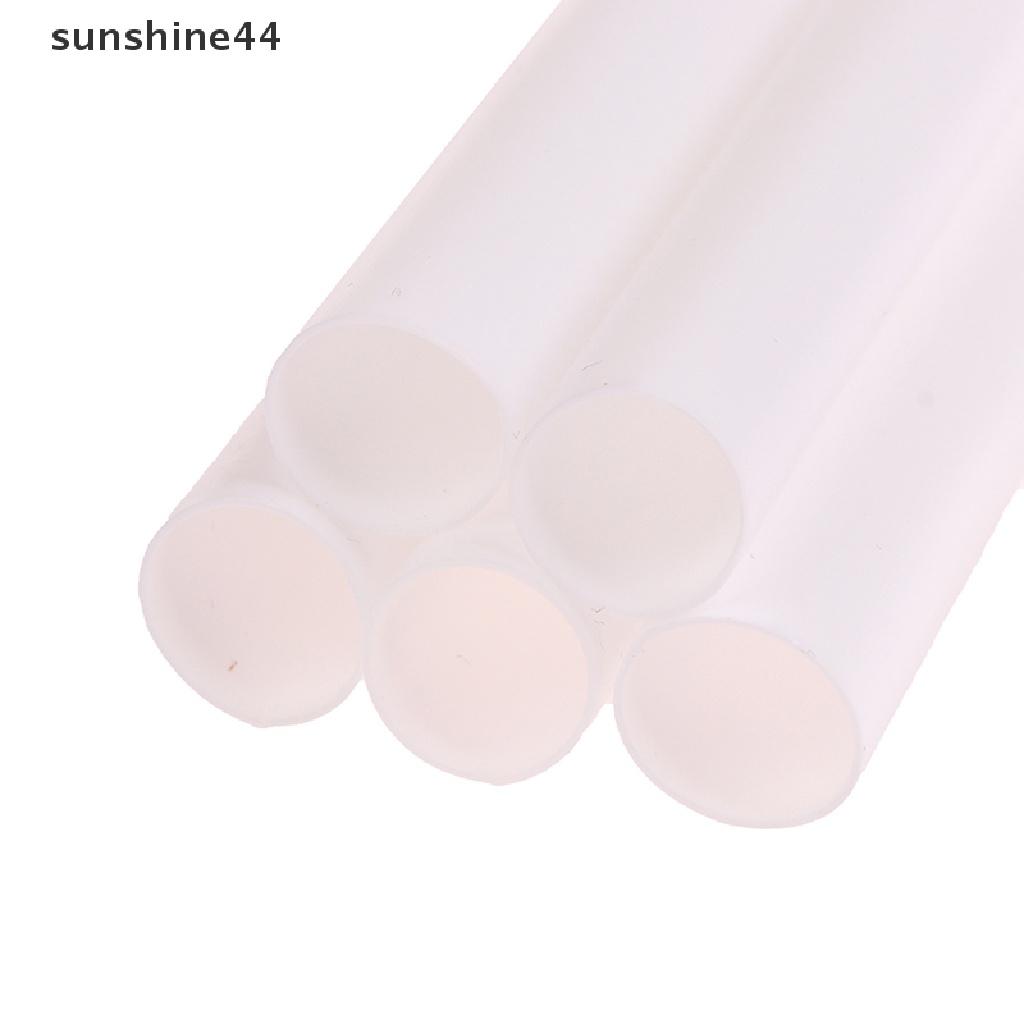 Sunshine 10Pcs 15/31cm Batang Penyangga Kue Piling Straw Dowels Plastik Putih.