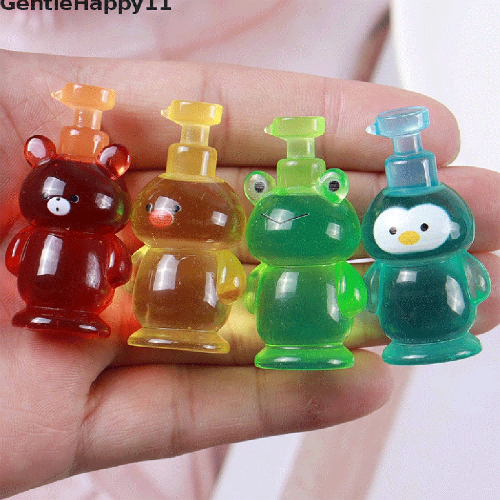 GentleHappy Dollhouse Miniature Cartoon Animal Hand Sanitizer Bottle Model DIY Accessories id