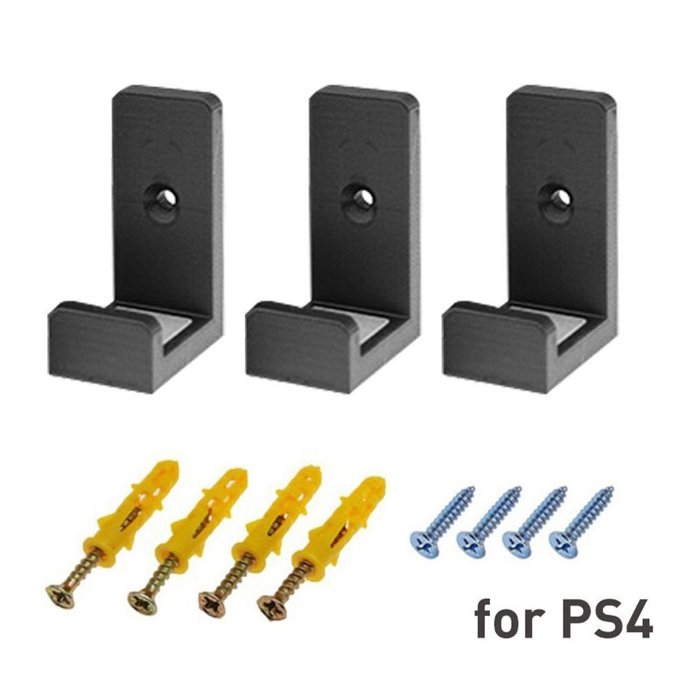 Preva 3pcs Wall Mount Home Untuk Rak Pajangan PS4 Gantungan Host Game