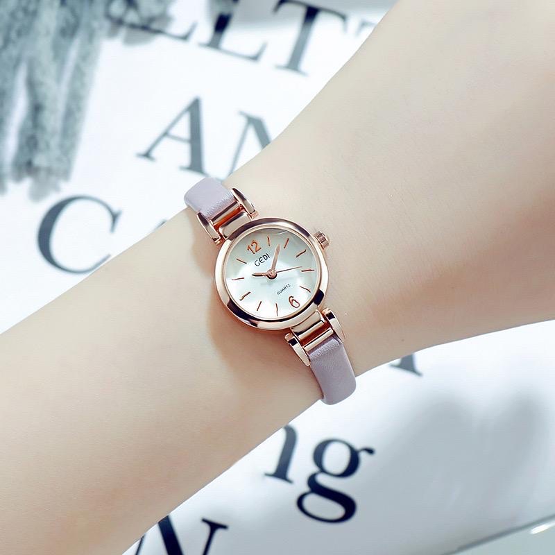 Jam Tangan Wanita RJ-11 Kulit Asli Fashion Import Korea