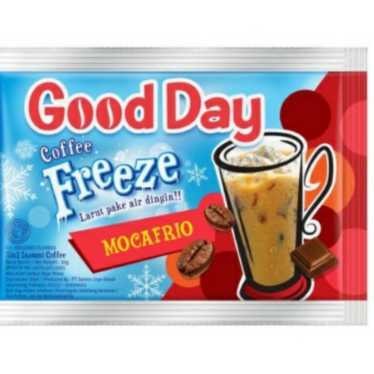 

(K-V3V-❤) ♥️Krieger♥️ Good Day Freeze Mocafrio sachet 30gr All variant pasti dikirim