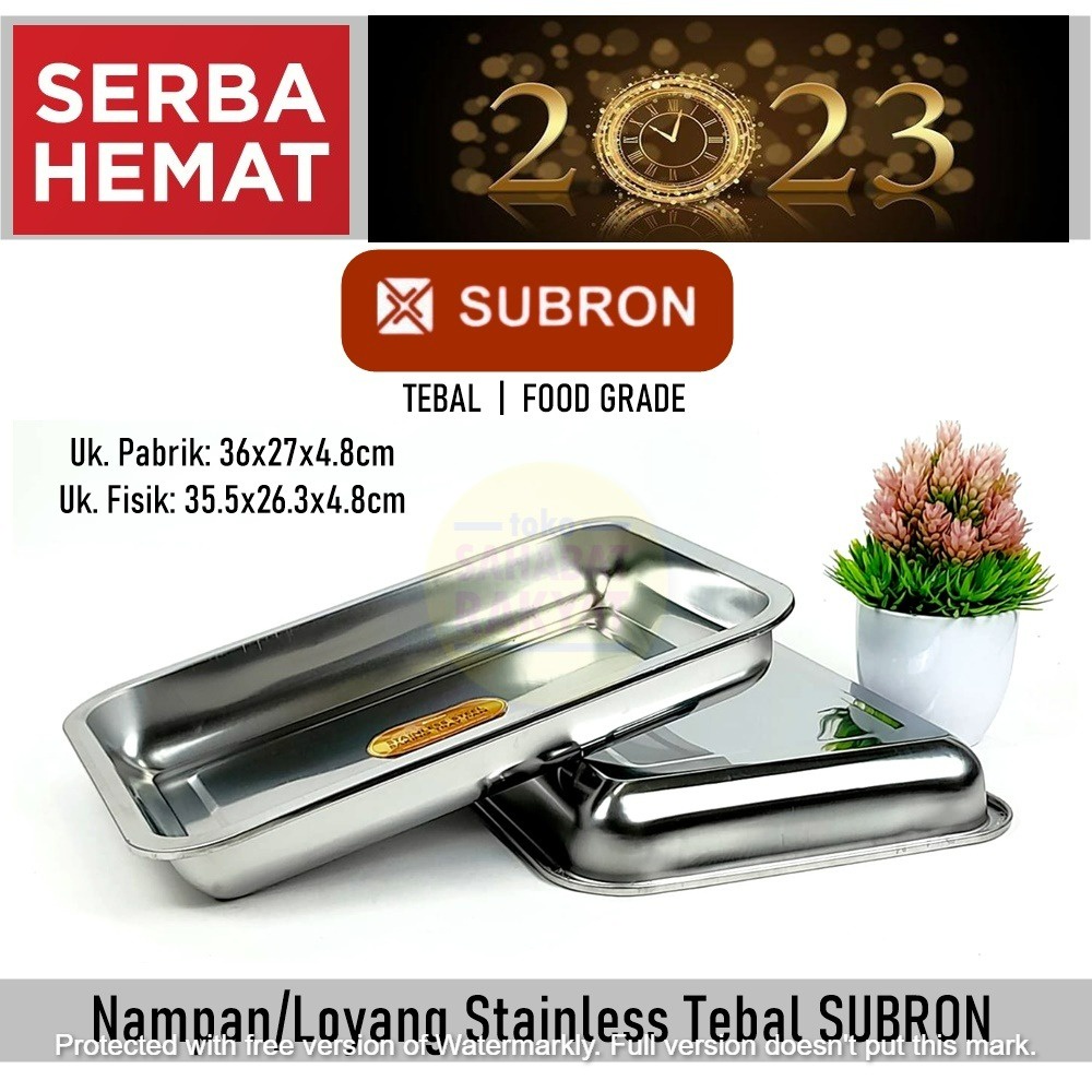 Namapan/Loyang Satinless Tebal Subron