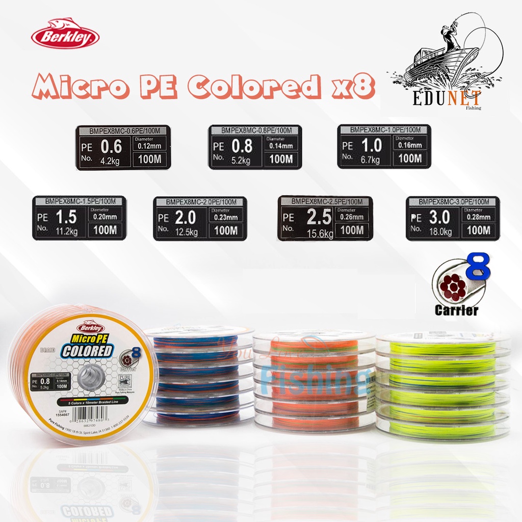 PE BERKLEY MICRO COLORED CONNECTING 100M