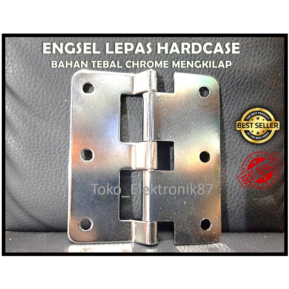 Engsel Lepas Hardcase (lobang baut 6) Chrome