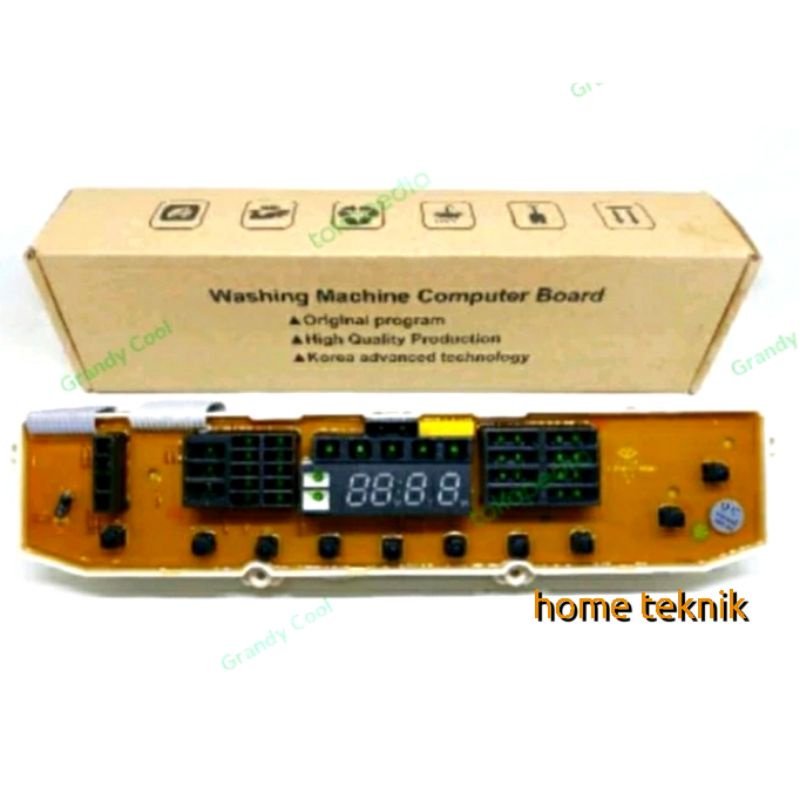 Modul pcb mesin cuci LG TS105CM  TSP10NNW 10tombol 4digital ebr62105301