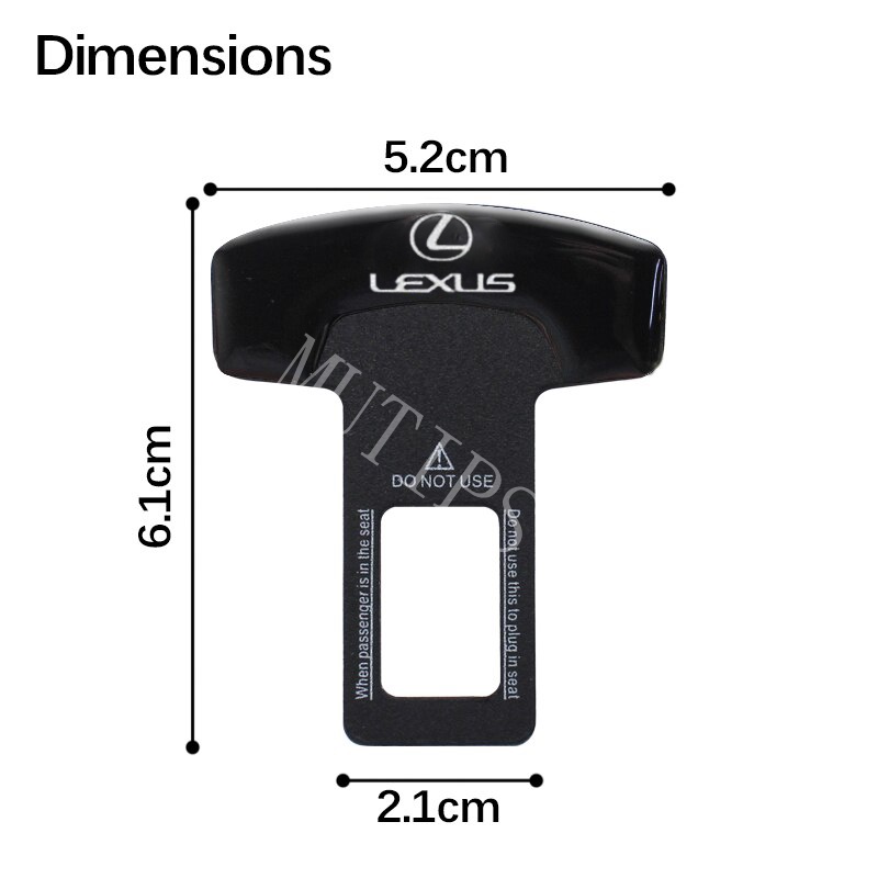 Lexus 1/2Pcs Klip Gesper Sabuk Pengaman Pengaman Mobil Metal Hard Plug Alarm Stopper Menghilangkan Suara Untuk LX570 CT200H NX250 RX350 LX470 Rx570 RX300 IS NX ES