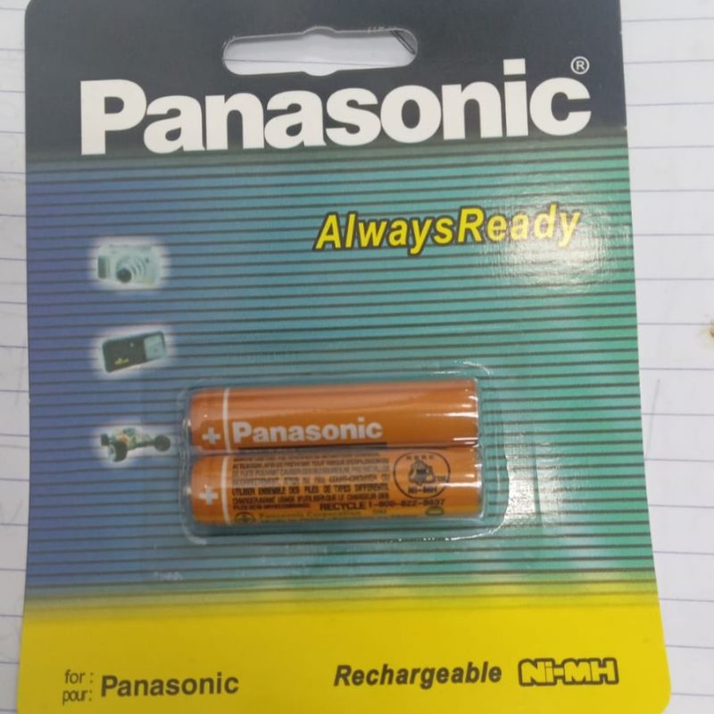 PANASONIC BATERAI CAS AAA ISI 2 RECHARGEABLE BATTERY 830 MAH